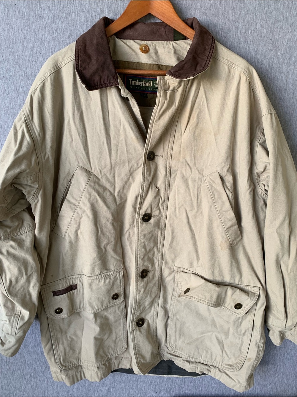 Timberland Weathergear Hunting Canvas Field Chore Barn Jacket Winter Coat Men’s